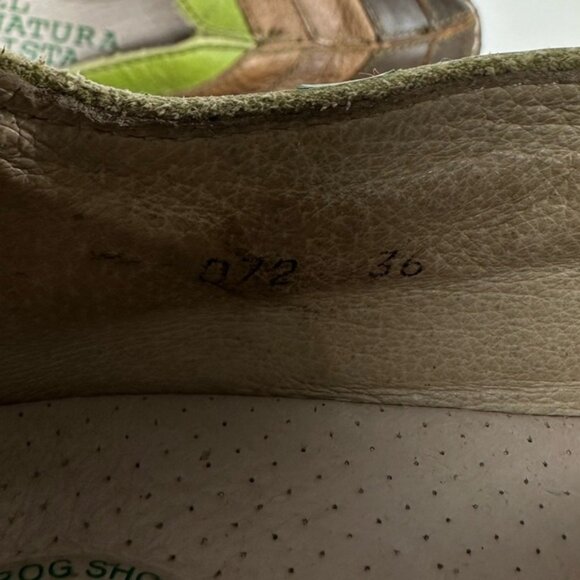 El Naturalista Brown and Green Slip-On Shoes Leather Shoes Size 36 - Picture 8 of 11